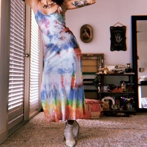 DANNIJO Multicolor Tie-Dye Maxi Dress